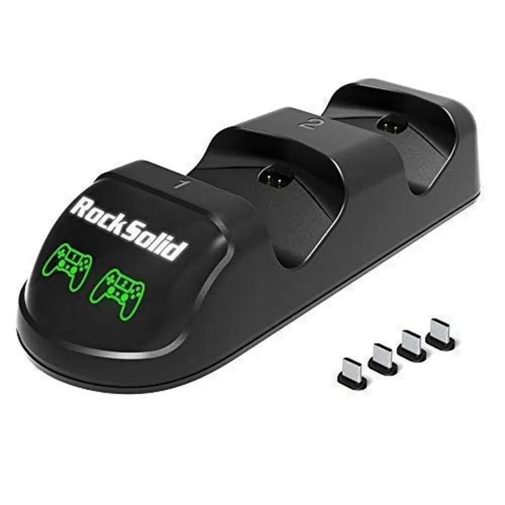 Rock Solid Dual Charging Dock for PS4 Wireless Controller